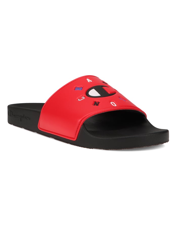 Champion Badslippers Heren - Rood/Zwart - Ipo ( 152089-XFR )